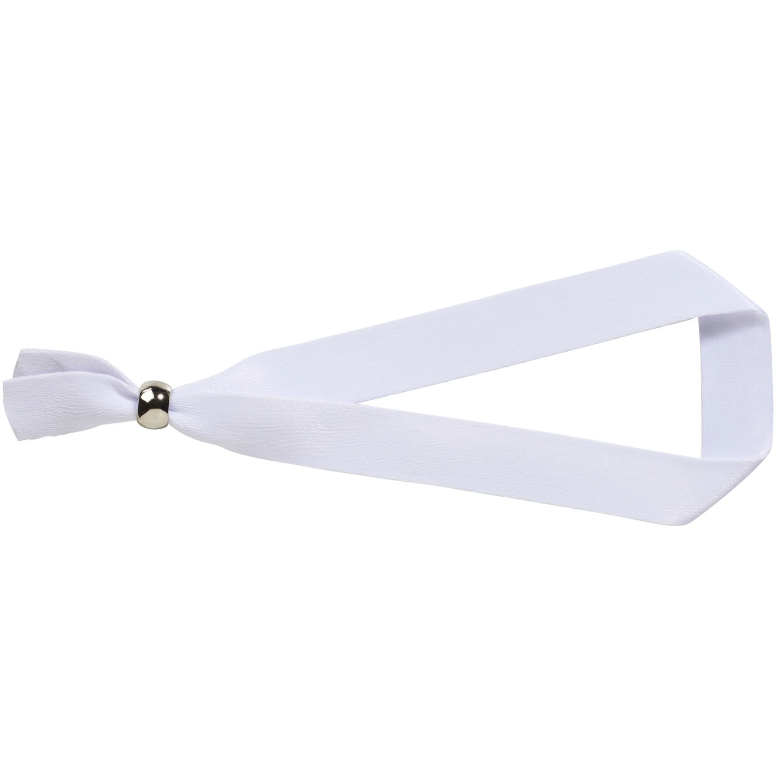 Evi återvunnet PET festivalarmband - metallspänne - Vit, forside