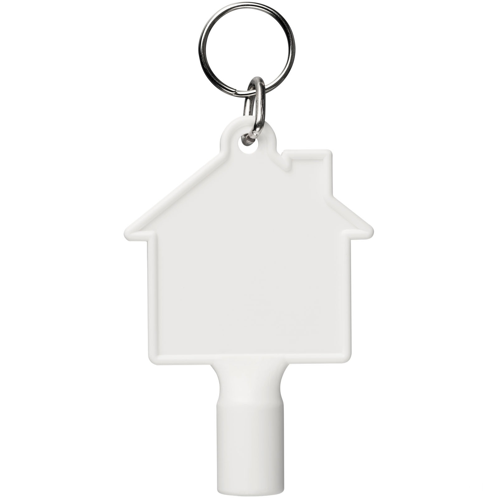 Maximilian house-shaped recycled utility key keychain
