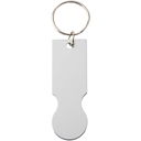 Rhea Recycled Aluminum Trolley Token Keyring - image 3