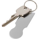 Rhea Recycled Aluminum Trolley Token Keyring - image 1