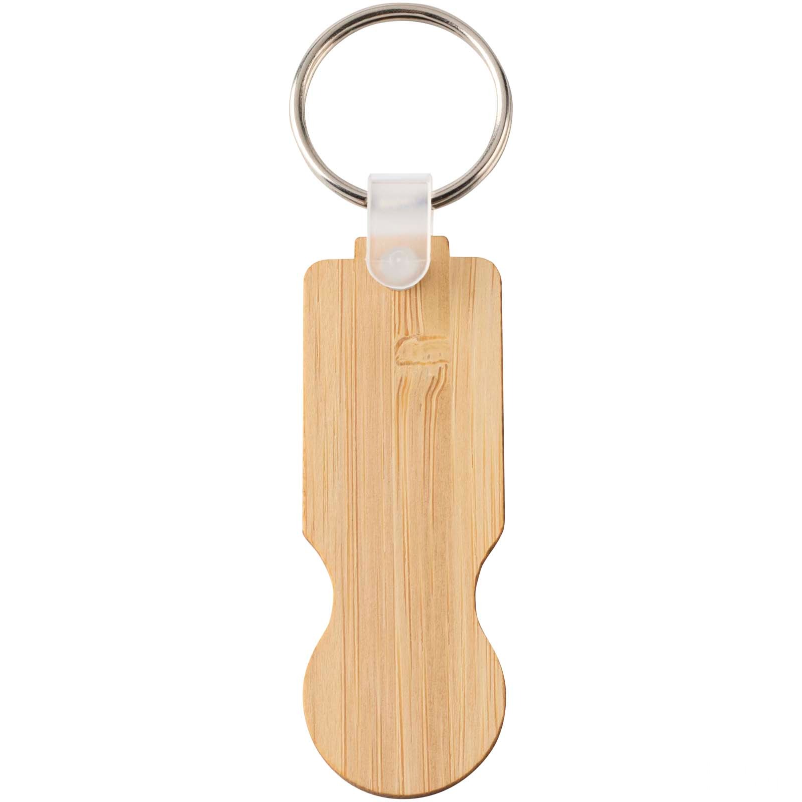 Ronan Bamboo Shopping Trolley Keyring