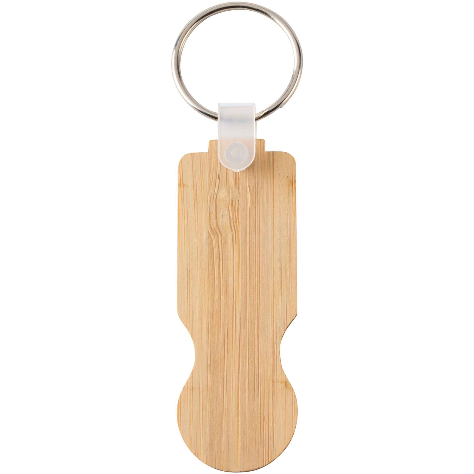 Ronan Bamboo Shopping Trolley Keyring