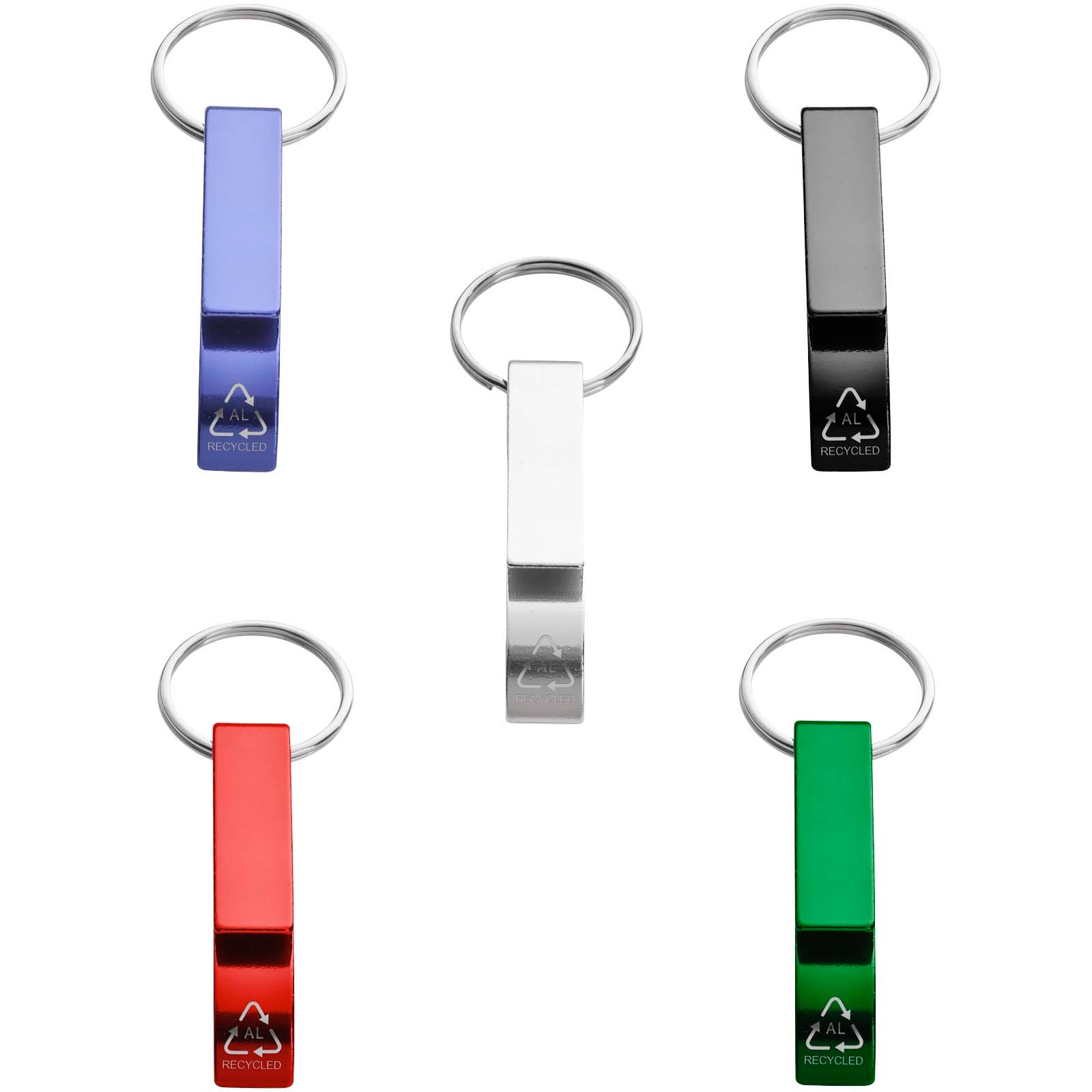 Tao RCS Recycled Aluminum Bottle and Can Opener Keychain