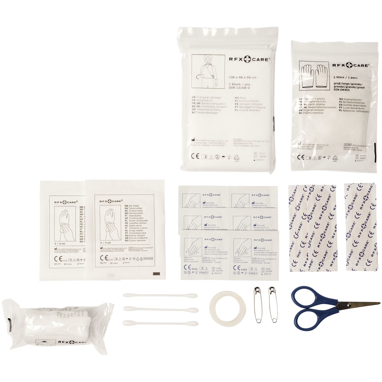 Alexander 30-delars första hjälpen-set i vattentät påse