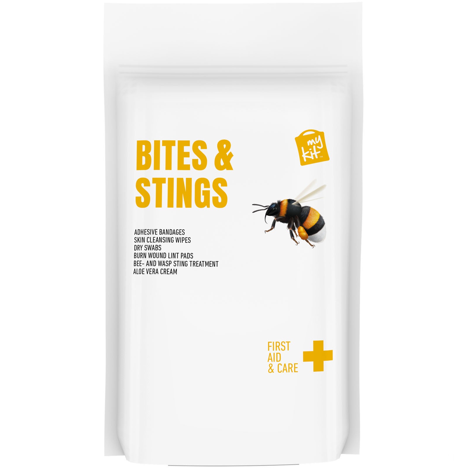 MyKit Bites & Stings med papirpose - Vit, forside