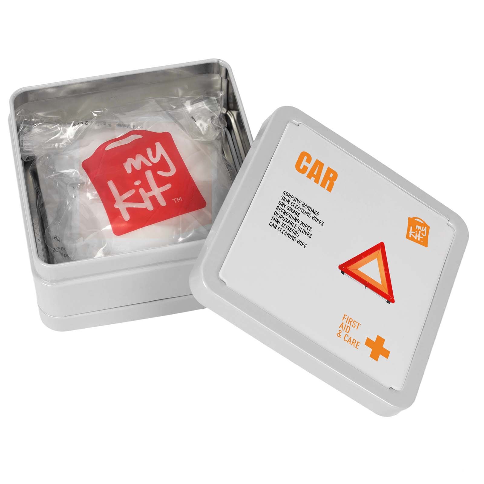 MyKit first aid kit in tin box for the car