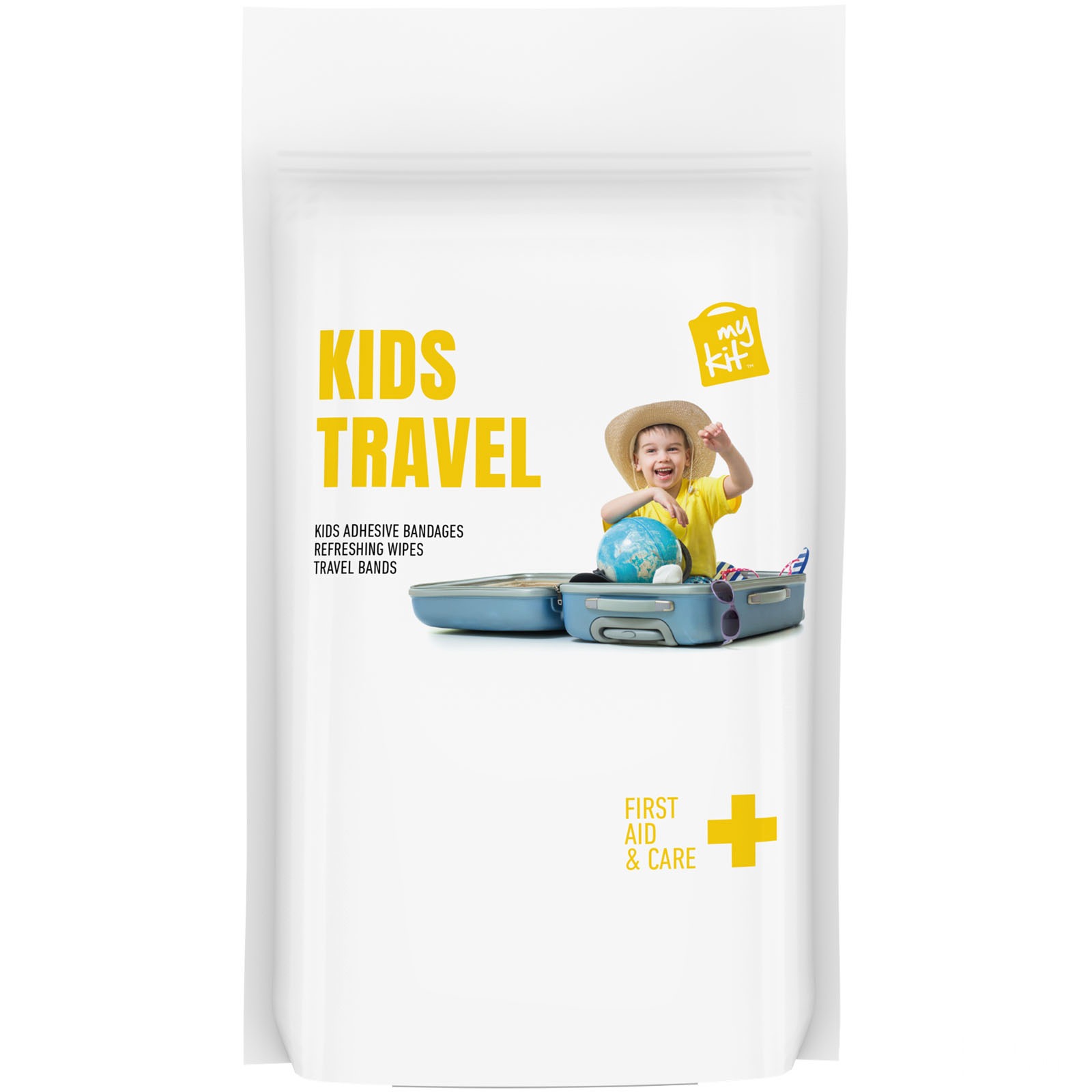 MyKit reisesett for barn med papirpose - Vit, forside
