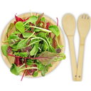 Argulls salatbolle og salatbestikk i bambus med logo - bilde 3