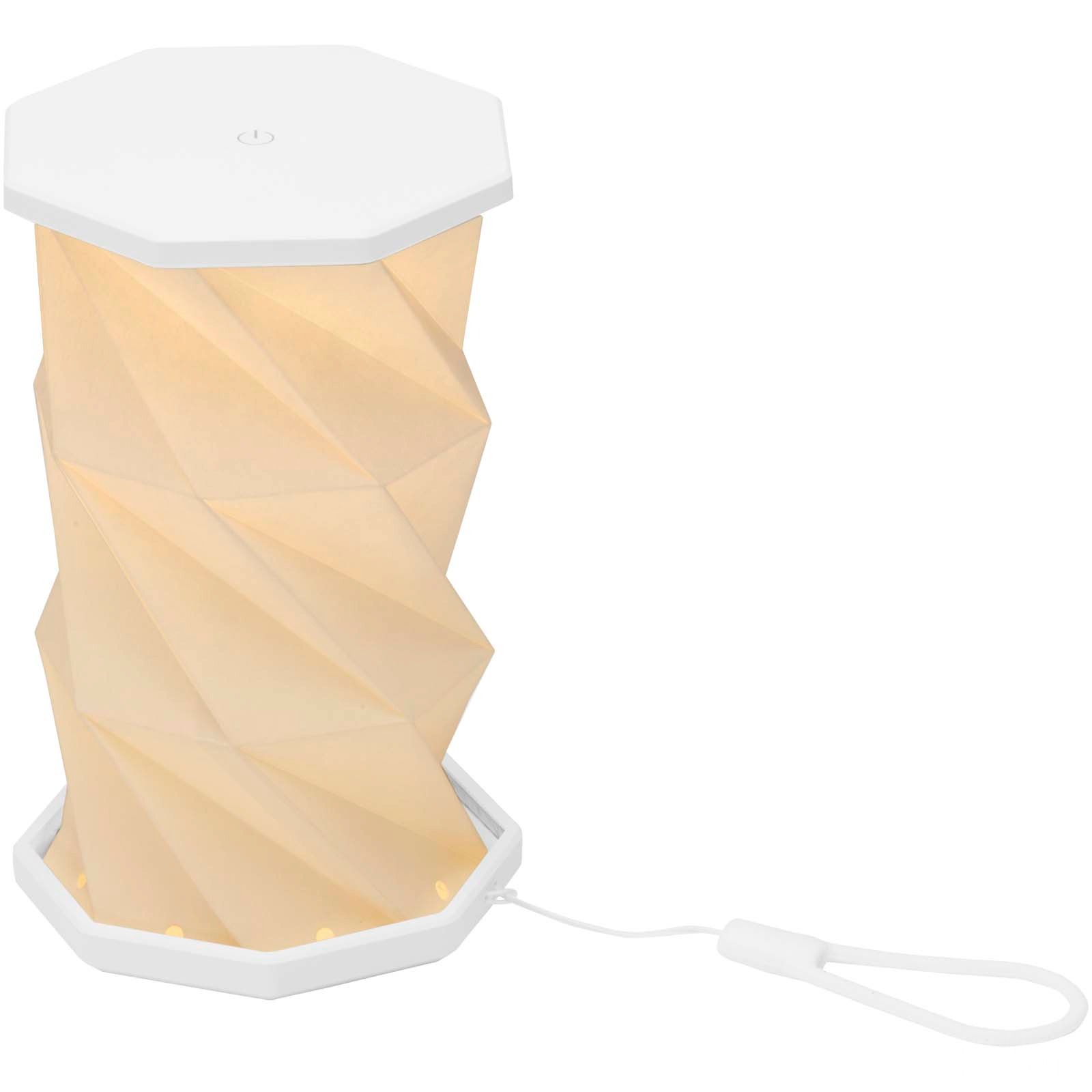 Celestia hopfällbar bordslampa i återvunnen plast