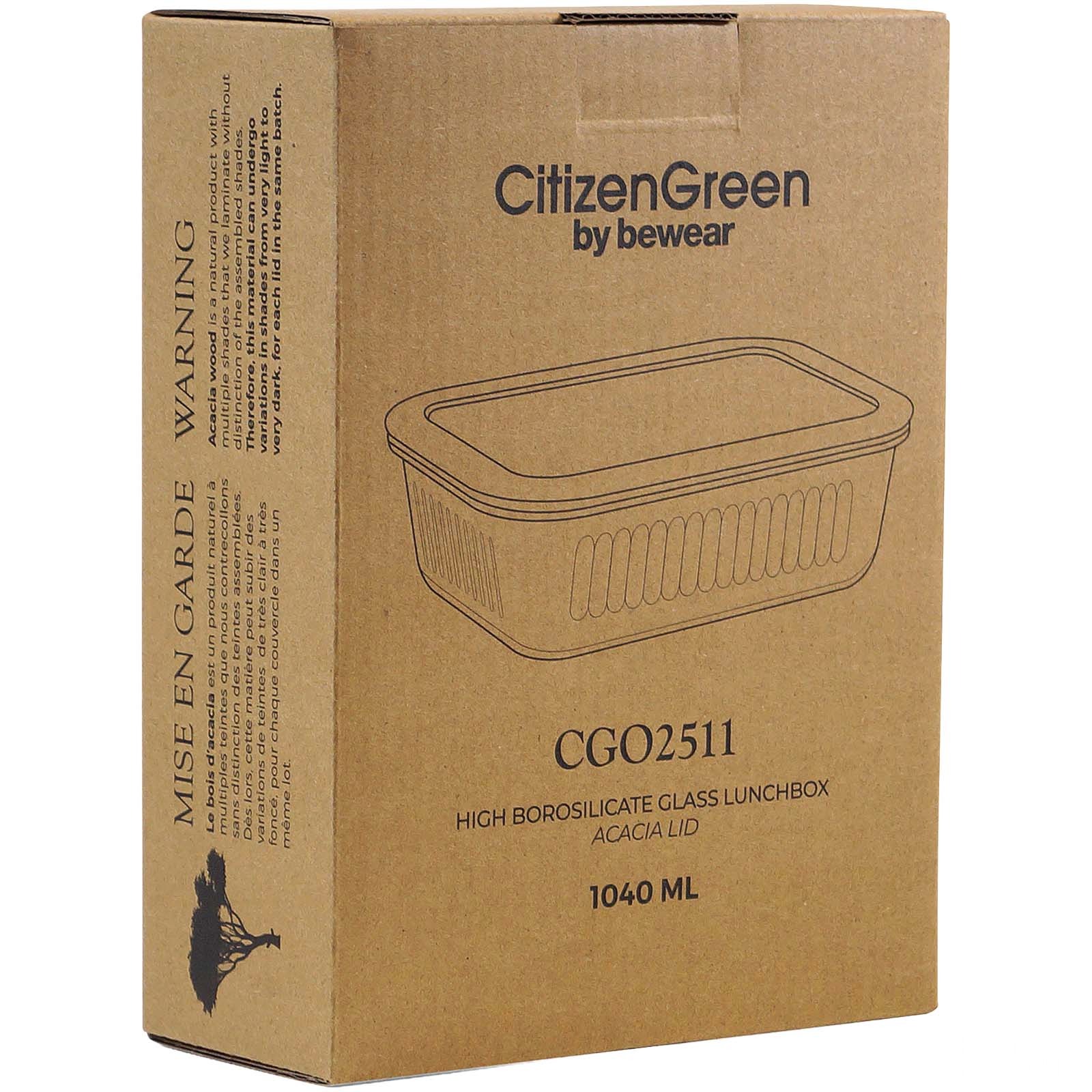 Citizen Green Purlunch 1000 ml matboks i borosilikatglass