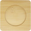 Manti to 250 ml glasskopper med doble vegger og bambusunderlag med logo - bilde 4