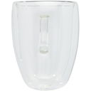 Manti två stycken 350 ml glaskopp med dubbelvägg och underlägg av bambu  - bild 2