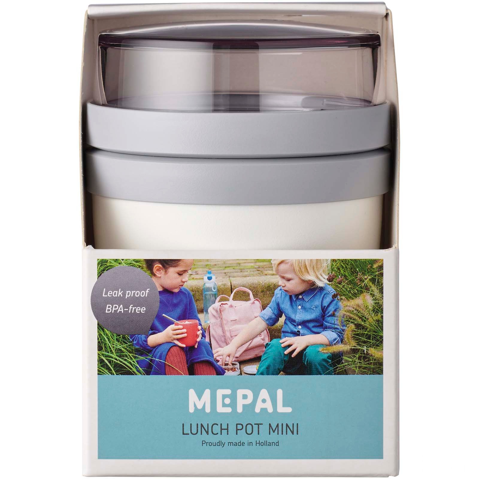 Mepal Ellipse 300+120 ml Mini matbeger med trykk