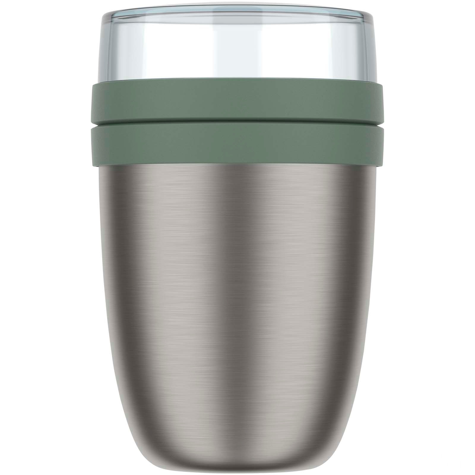 Mepal Ellipse 500+200 ml isolert matbeger 2.0 med trykk - Grön, forside