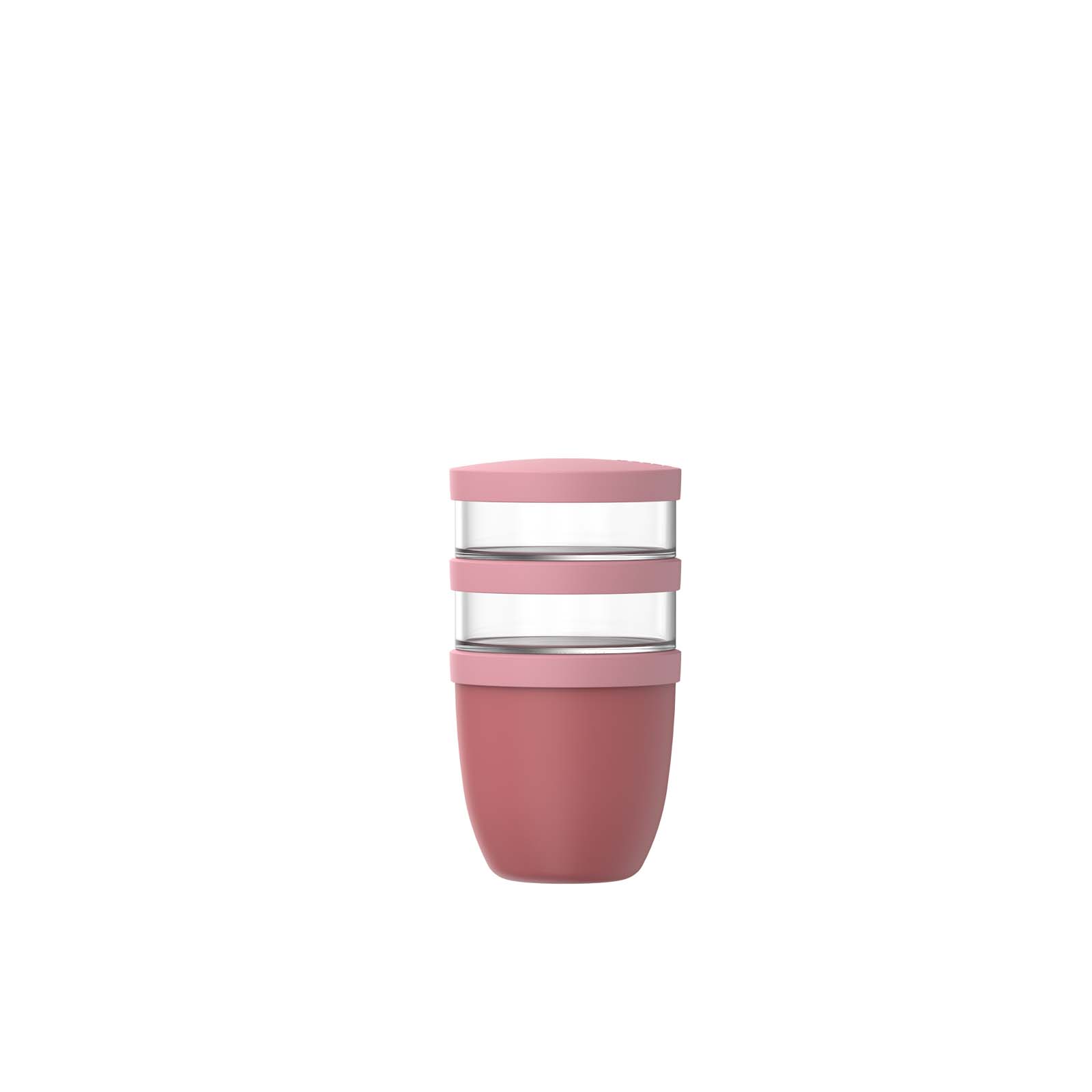 Mepal Ellipse tredelad 500 ml + 2 x 200 ml isolerad matlåda - Mauve, framsida