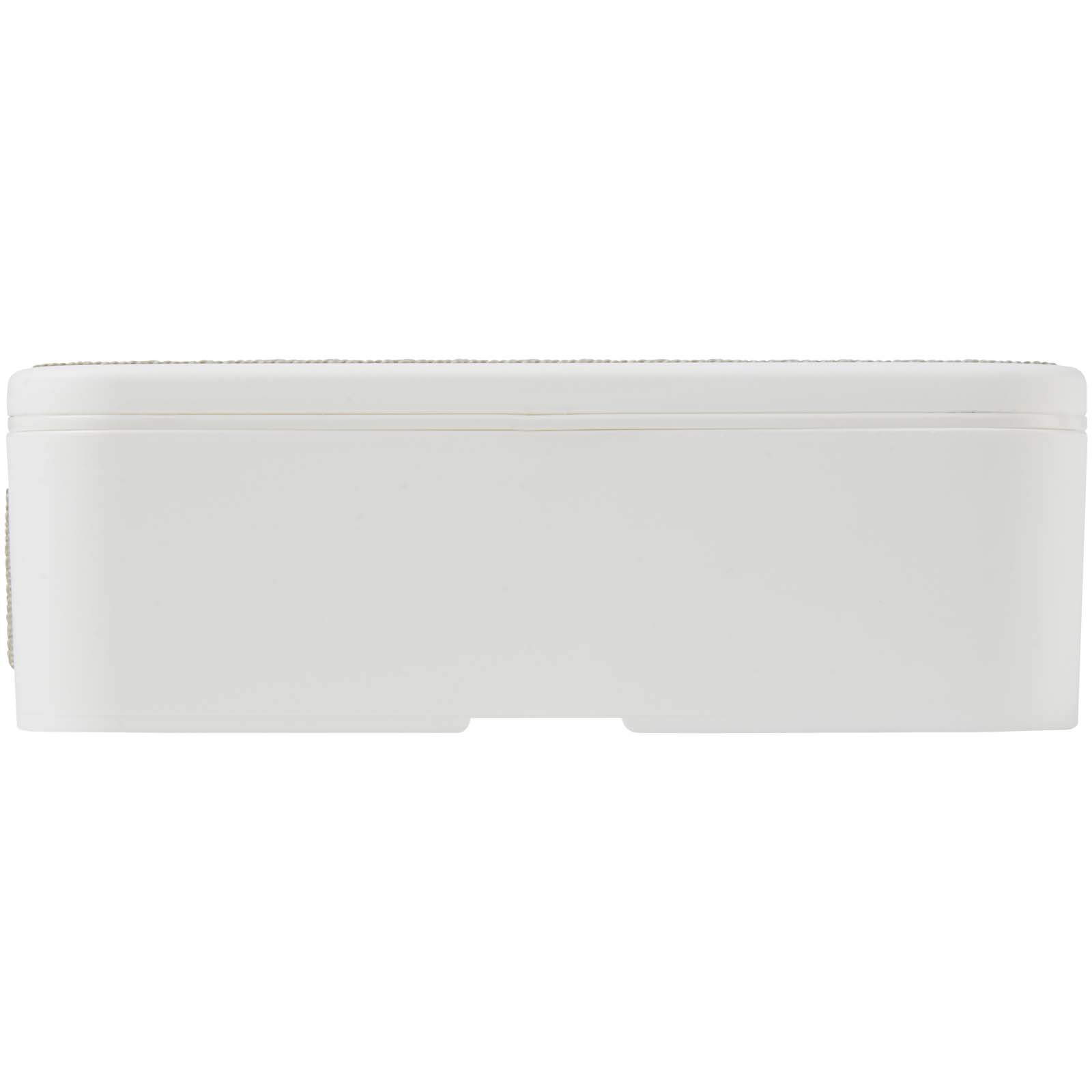 MIYO POP 700 ml lunchlåda i ett lager - Vit, framsida
