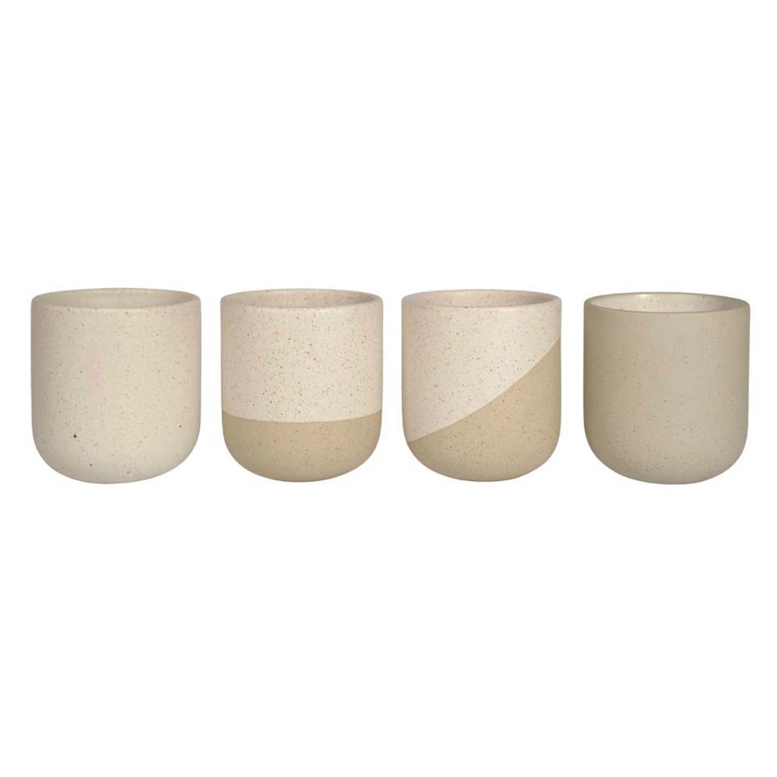Originalhome Reclay 350 ml set med muggar för te och matcha  - Vit, framsida