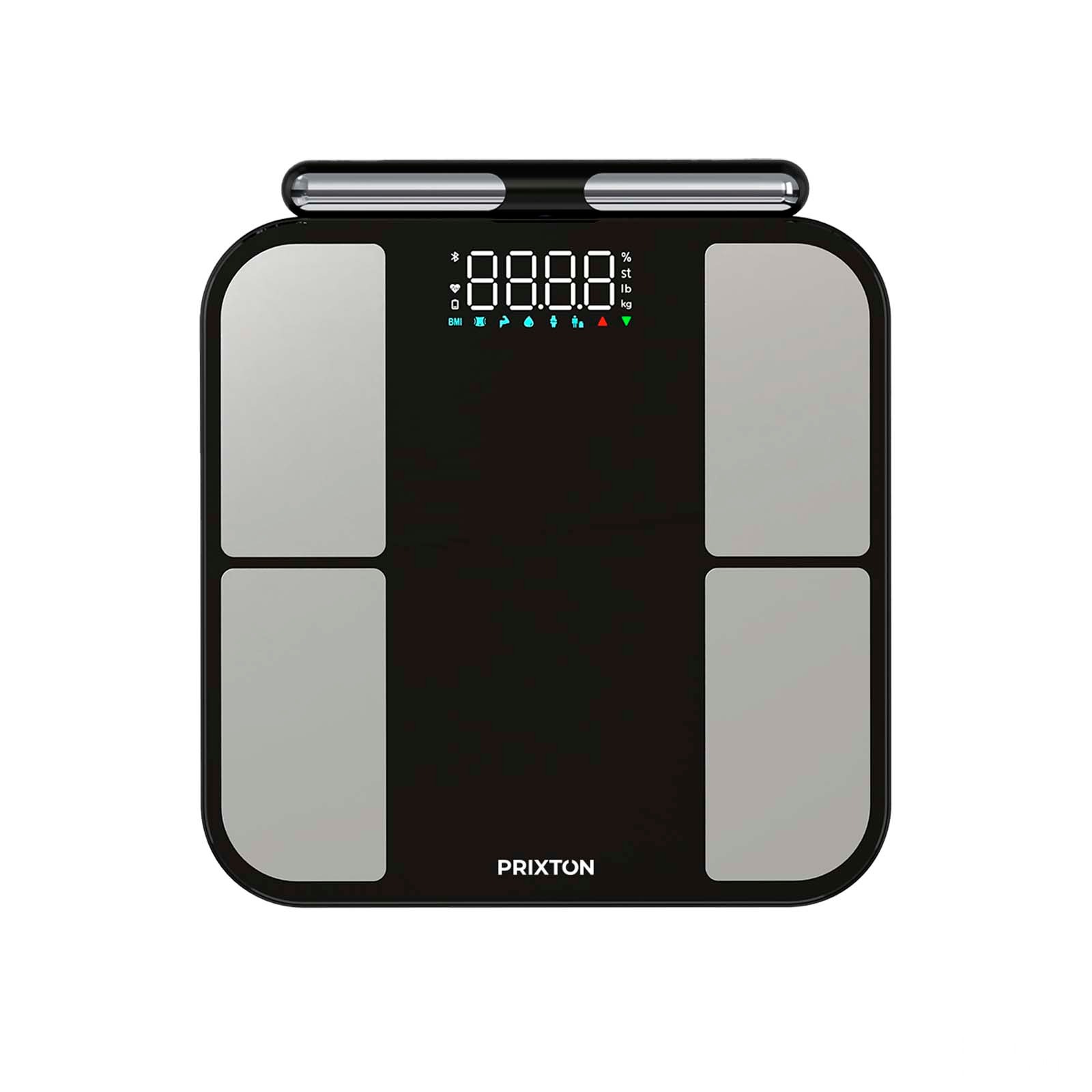 Prixton BC400 body composition scale - Svart, front view