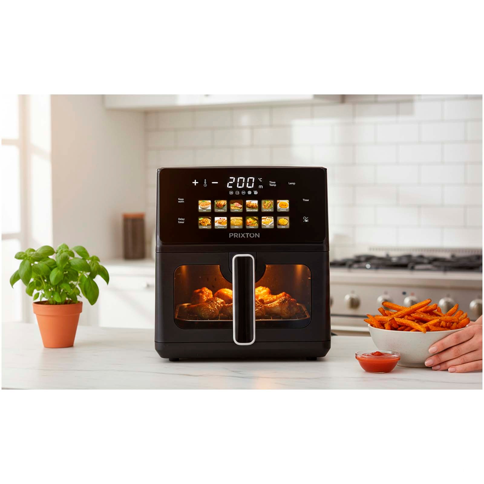 Prixton Cook Organics 6L frityrkoker med dobbel oppvarming