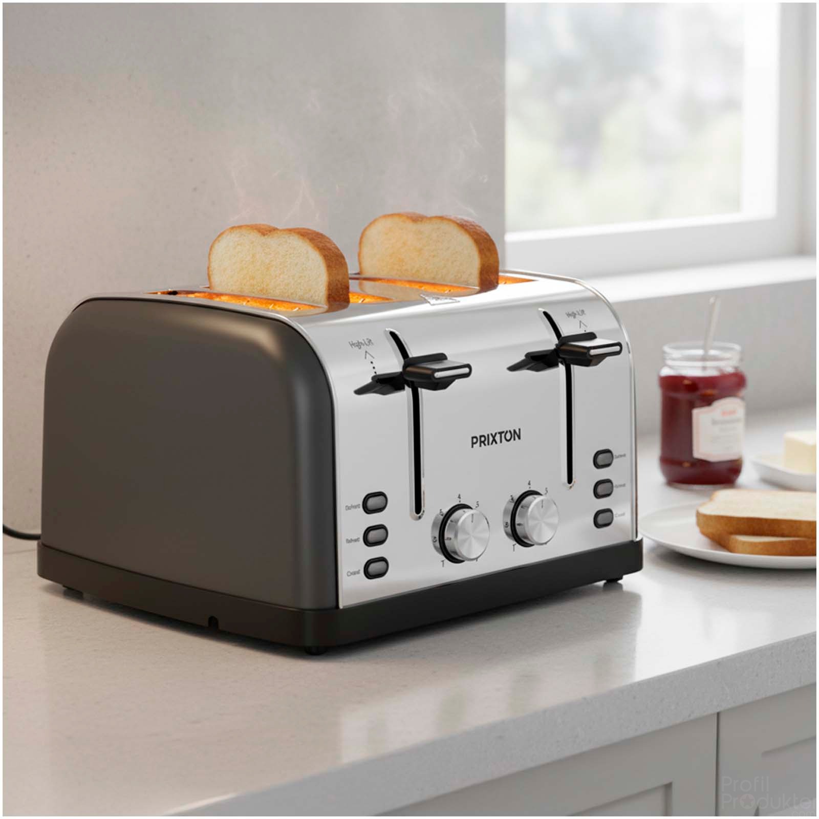 Prixton Nera 4-slice toaster