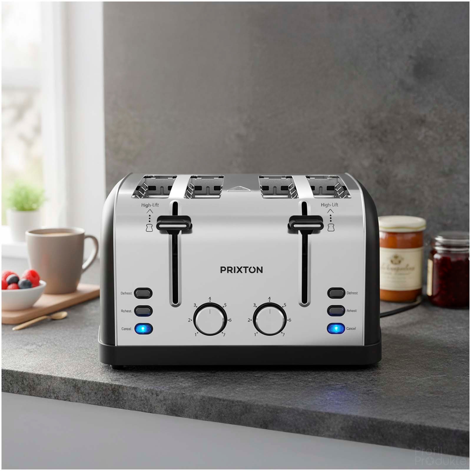 Prixton Nera 4-slice toaster
