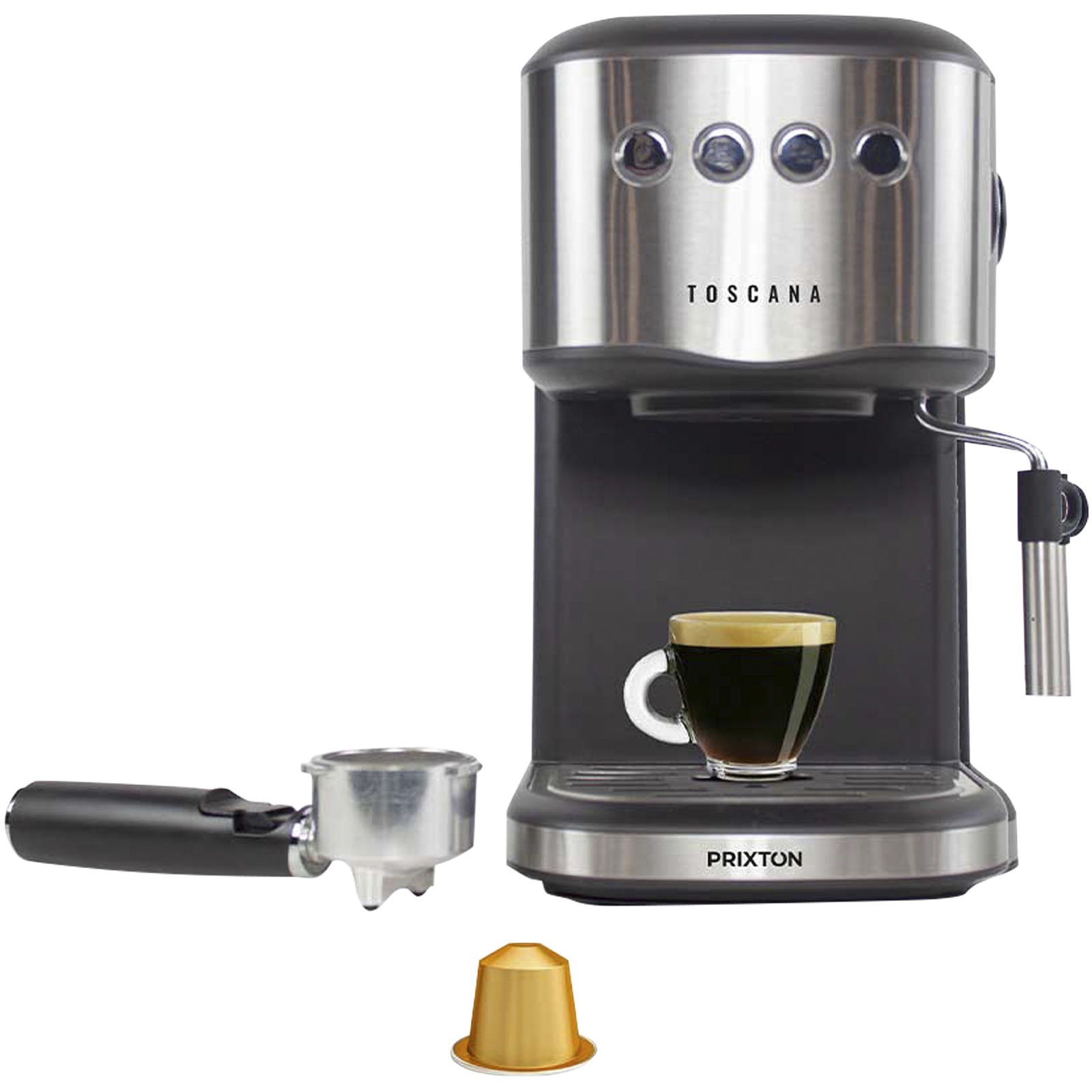 Prixton Toscana espressomaskin og kaffetrakter