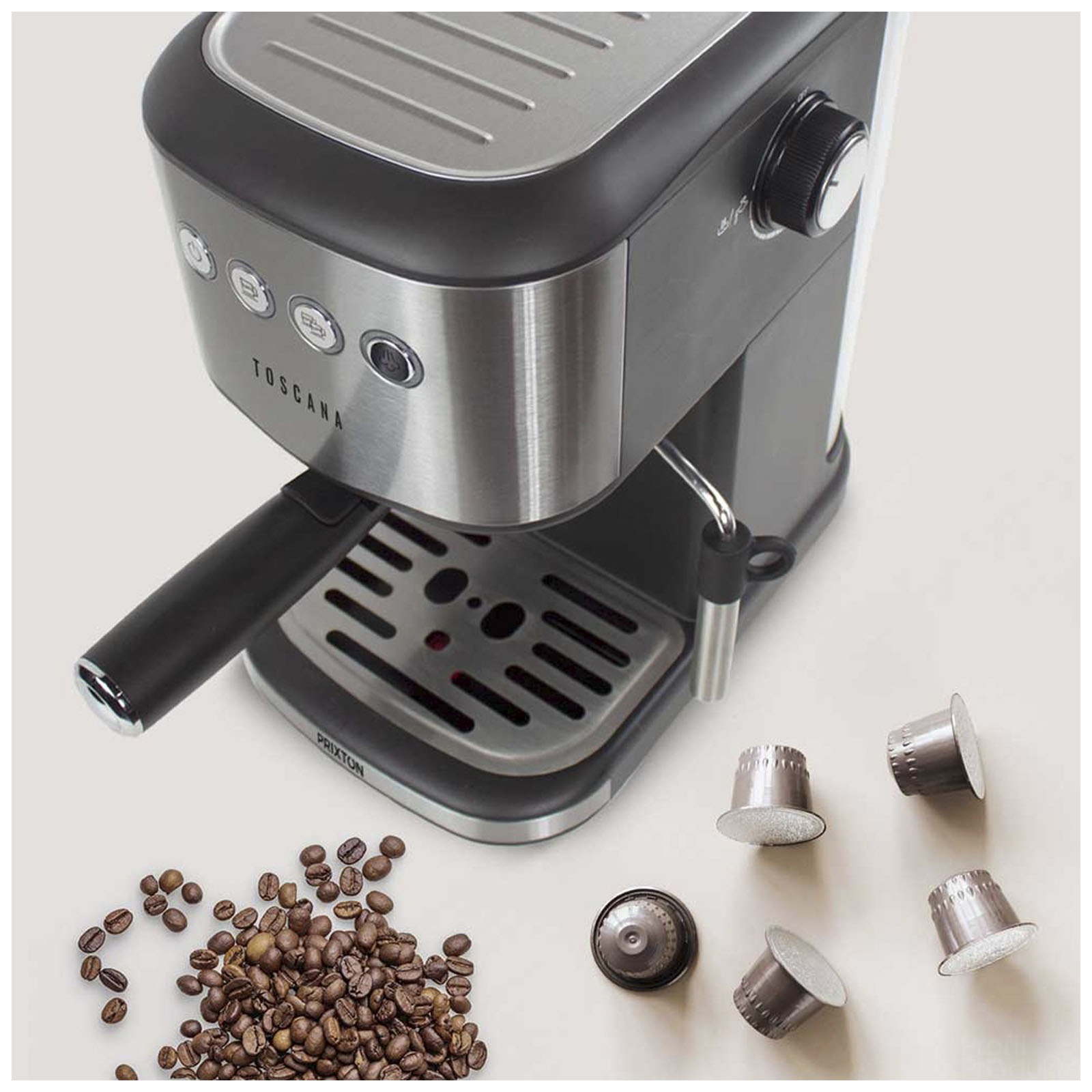 Prixton Toscana espressomaskin og kaffetrakter