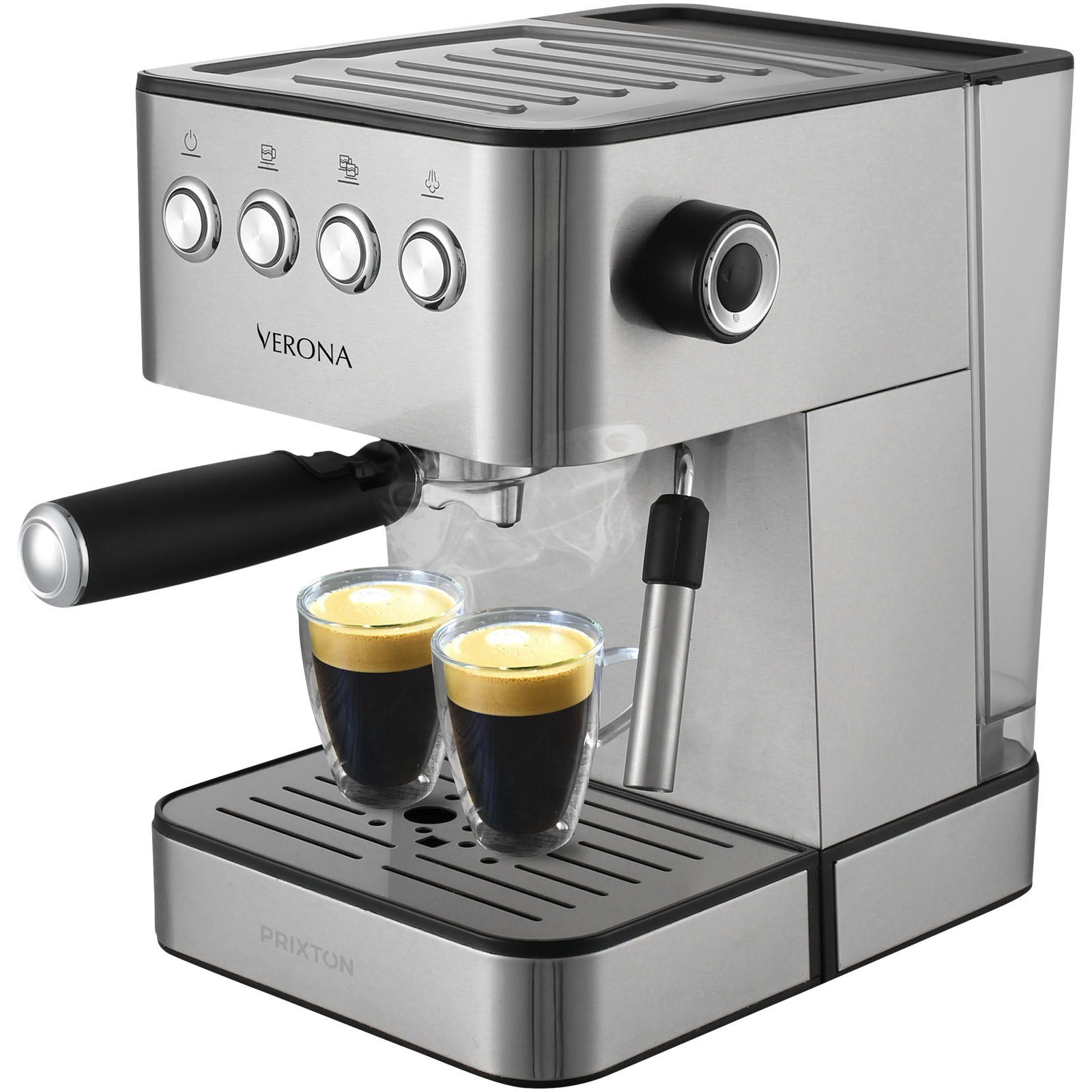 Prixton Verona kaffetrakter - Silver med trykk
