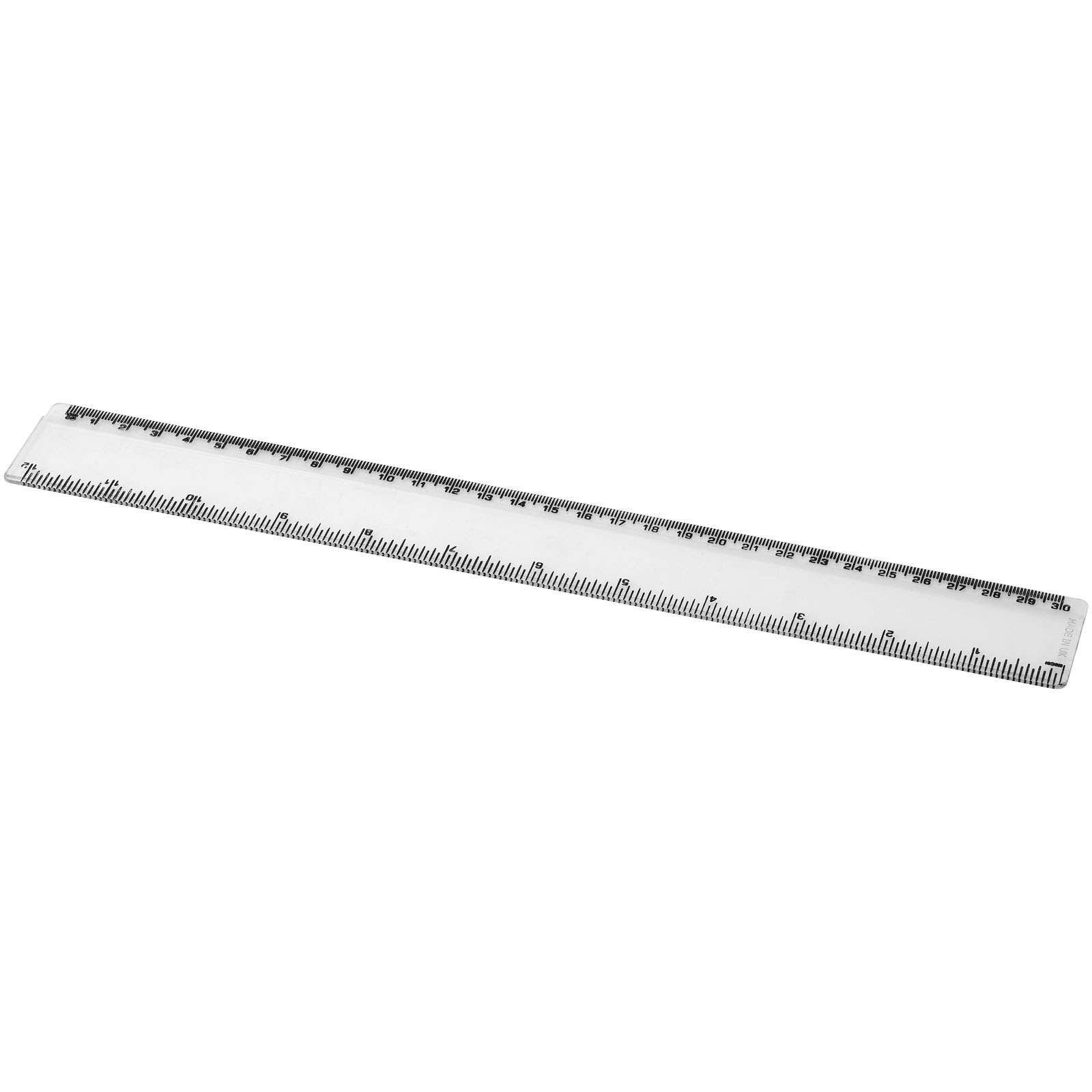 Renzo 30 cm plastlinjal med trykk