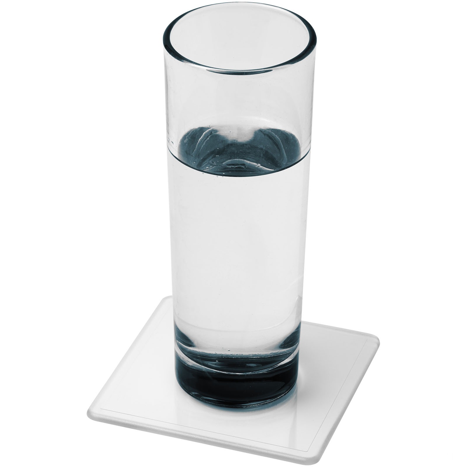 Renzo firkantet glassunderlag i plast med trykk