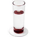 Renzo rundt glassunderlag i plast med logo - bilde 4