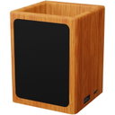 SCX.design O12 wooden pen holder with light-up logo and dual USB outputs - image 4