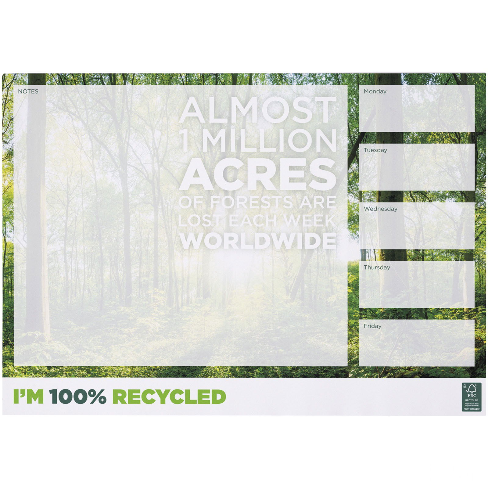 Desk-Mate® A3-anteckningsblock med återvunnet papper