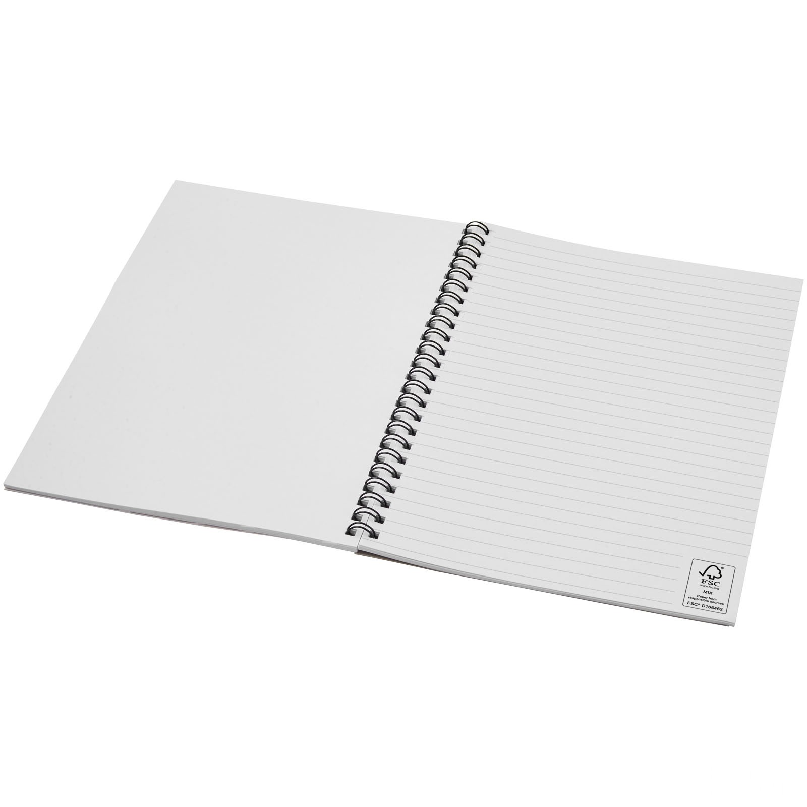 Desk-Mate® A5 spiralnotisbok i farger med logo