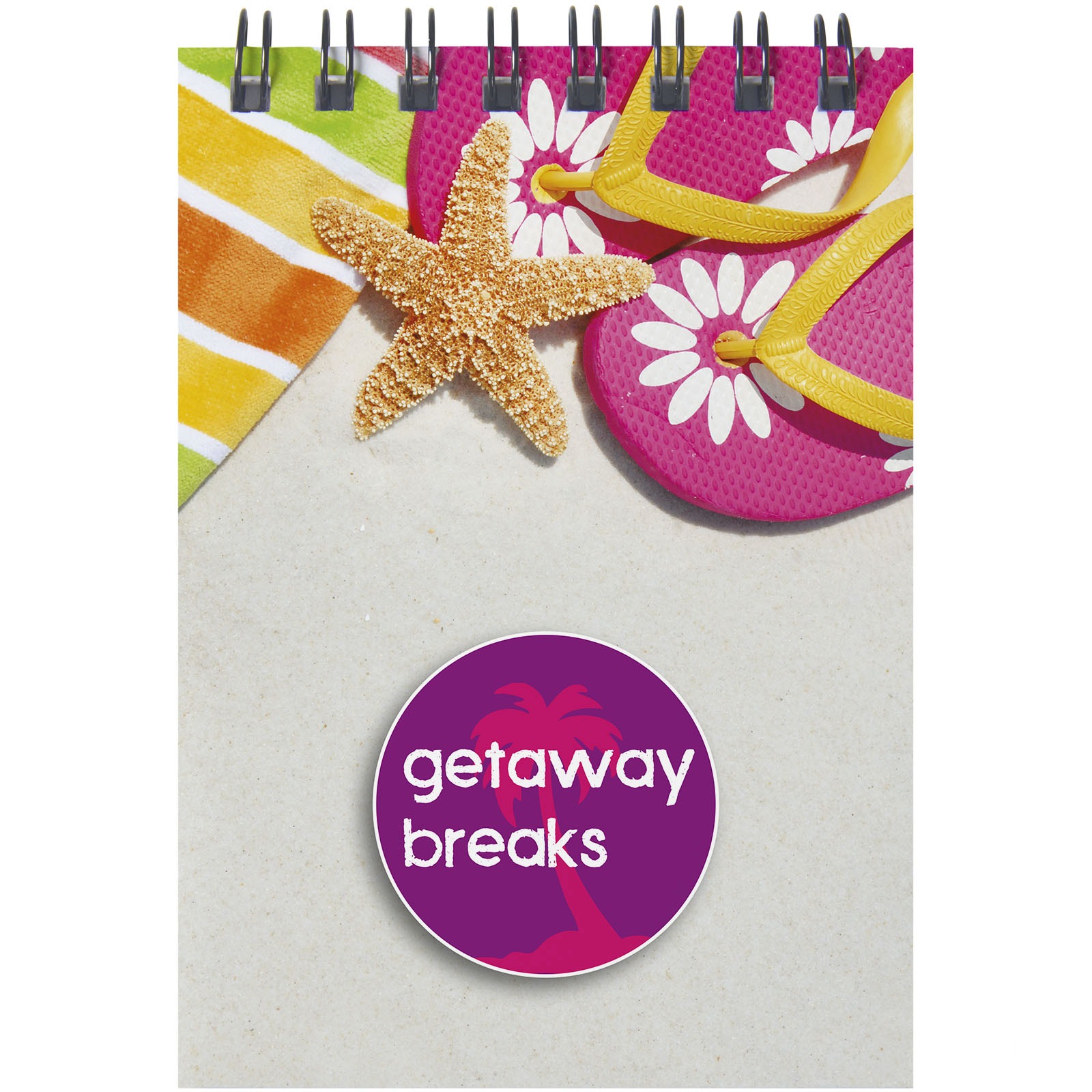 Desk-Mate® spiral A7 notatblokk med trykk