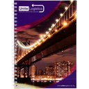 Desk-Mate® spiralbundet A4 notatbok med trykk - bilde 1