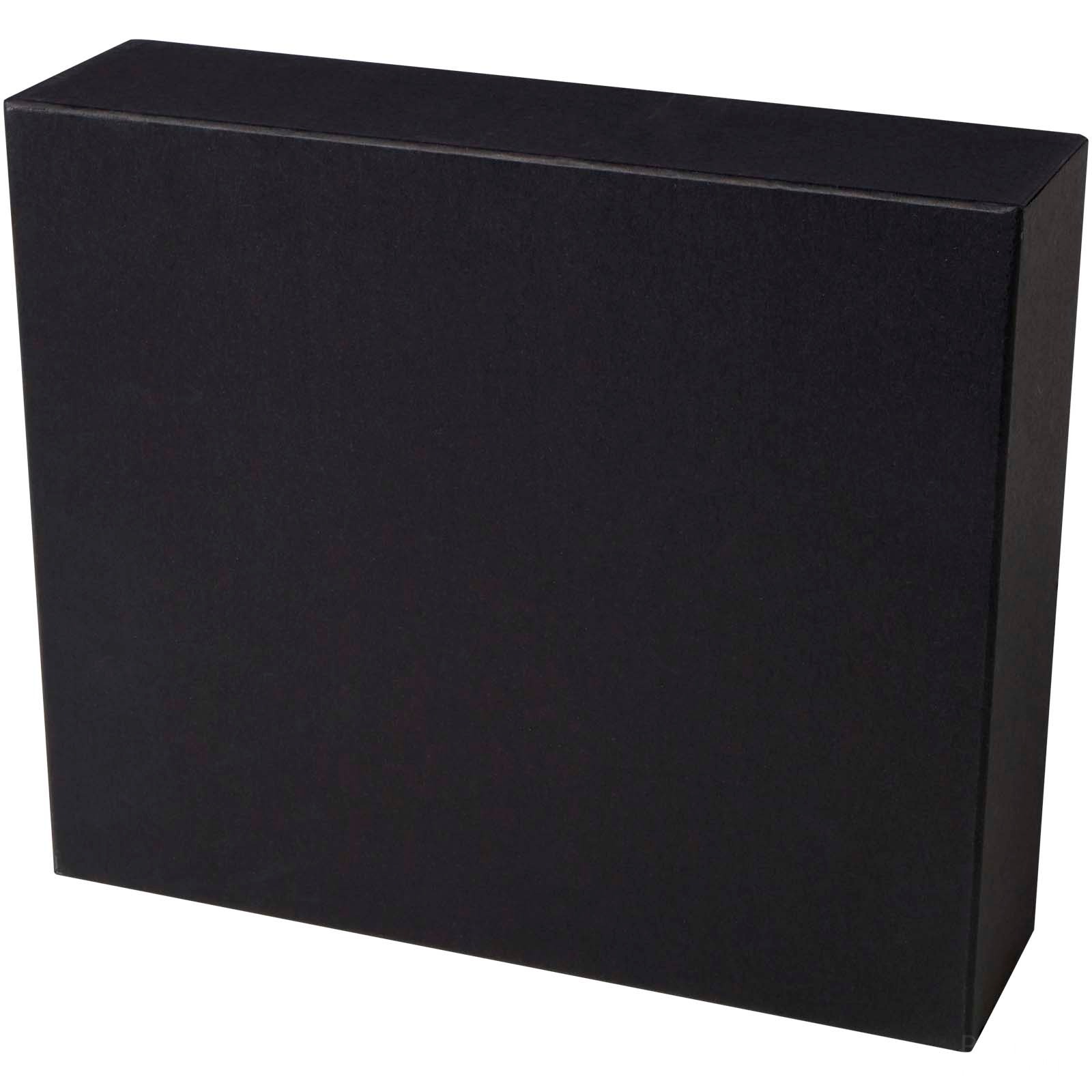 Laura A5 hard cover notebook and ballpoint pen gift set (black ink)