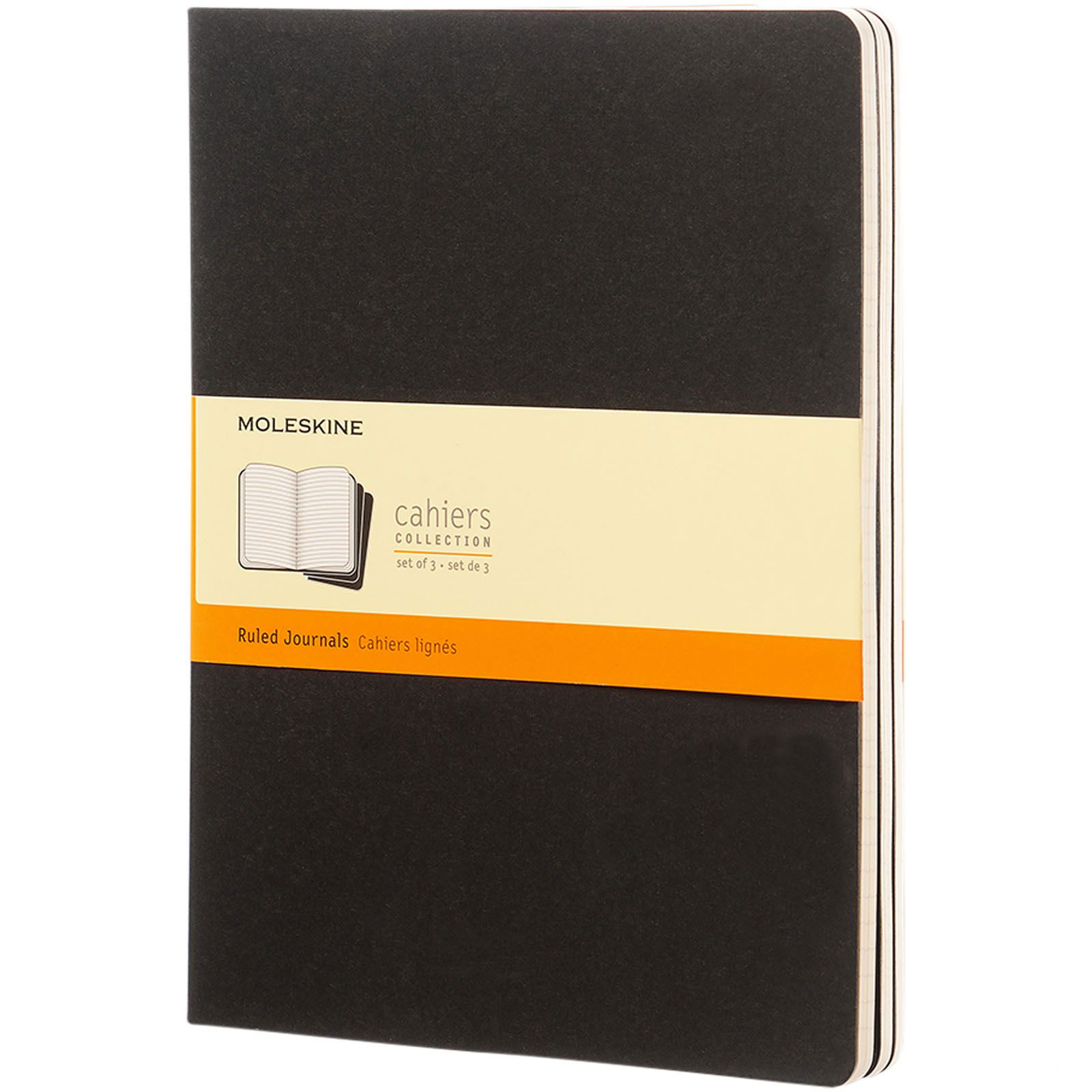 Moleskine Cahier Journal XL – Ruled (Black)