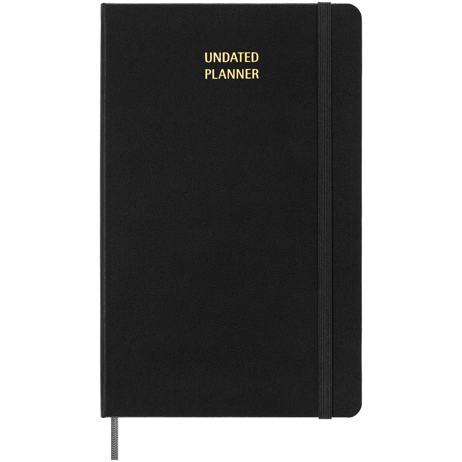 Moleskine Large Undated Weekly Planner - Hardcover - Black, front view