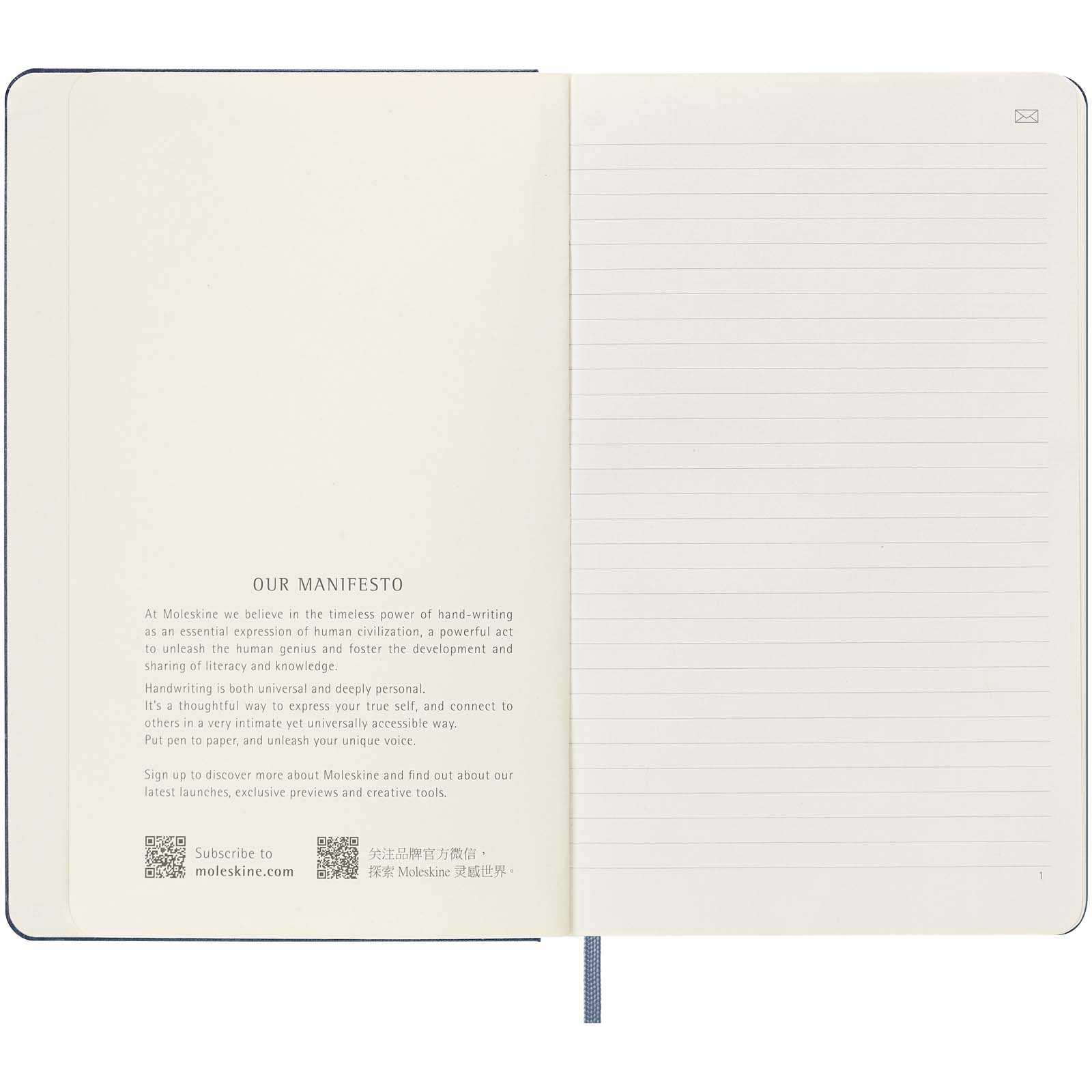 Moleskine Smart anteckningsbok L – linjerad