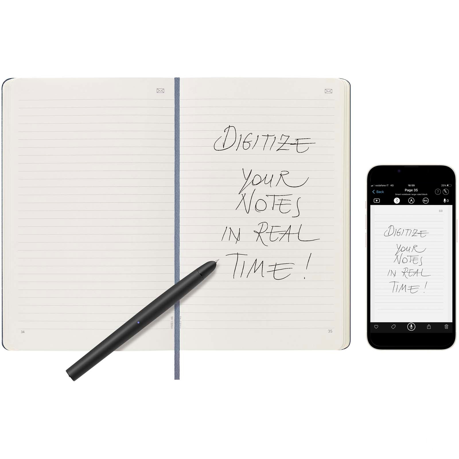 Moleskine Smart anteckningsbok L – linjerad