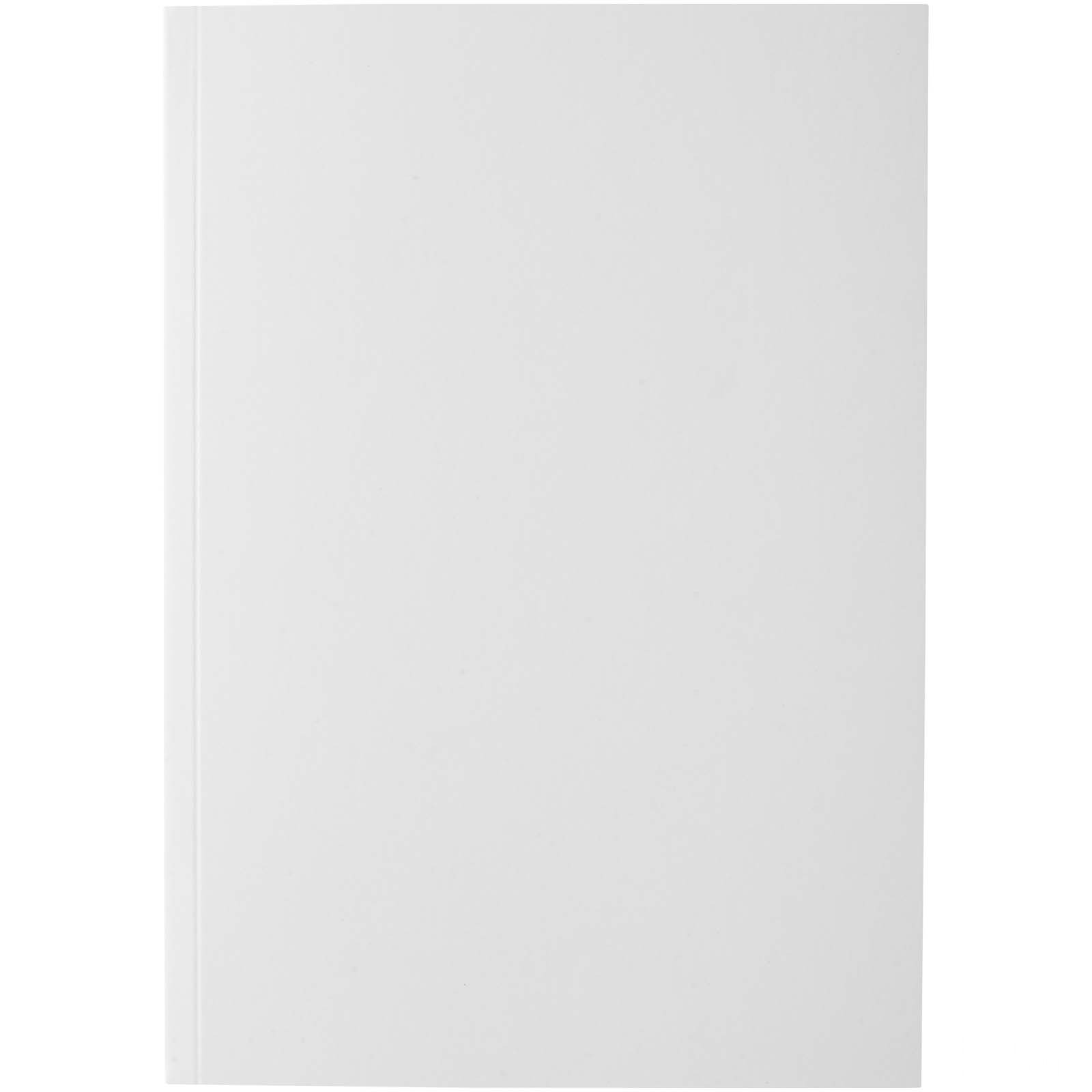 Novella Austen A5 notatbok med mykt omslag, 50 ark med trykk - Vit, forside