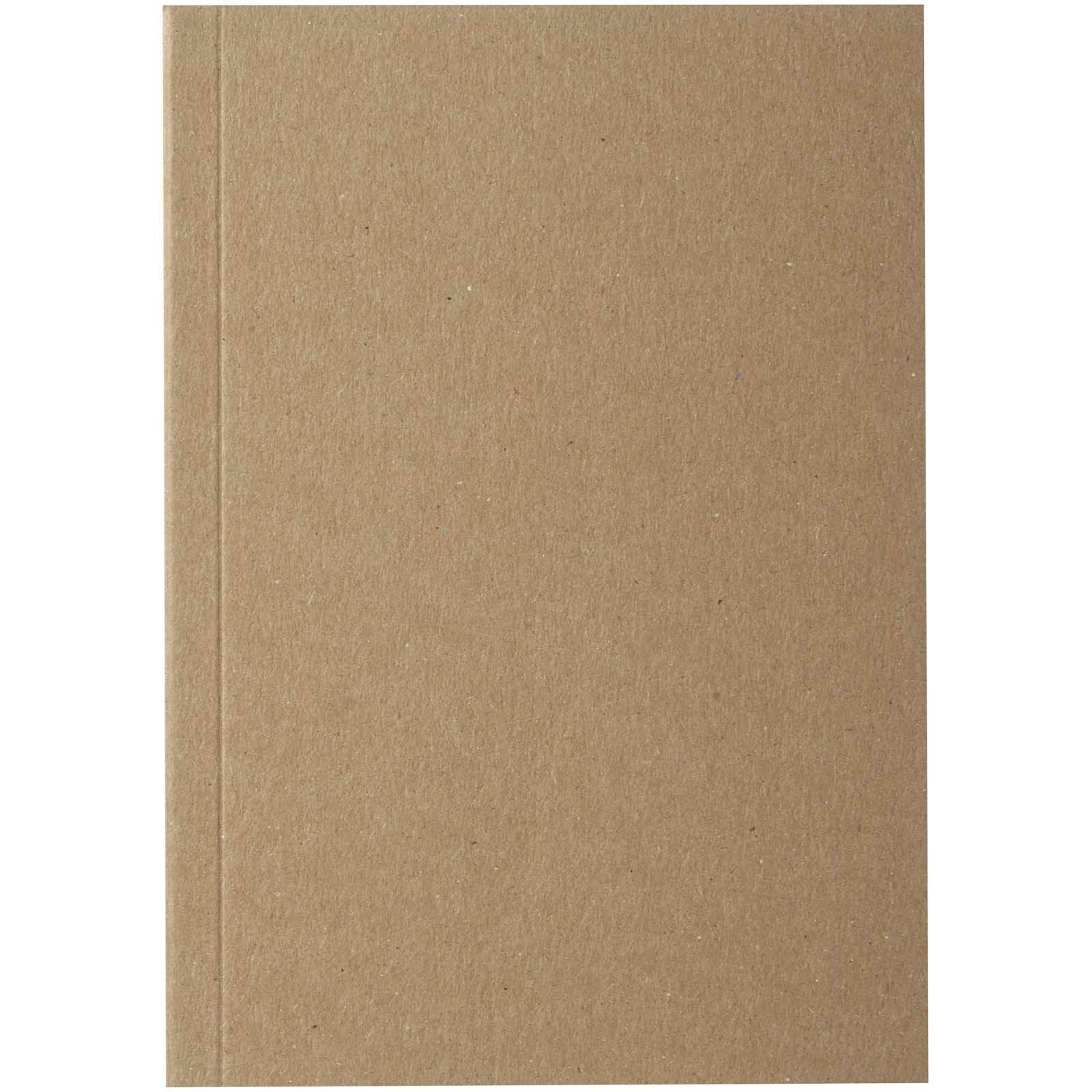 Novella Austen A6 recycled soft cover kraft notebook - 50 sheets - Natur, front view
