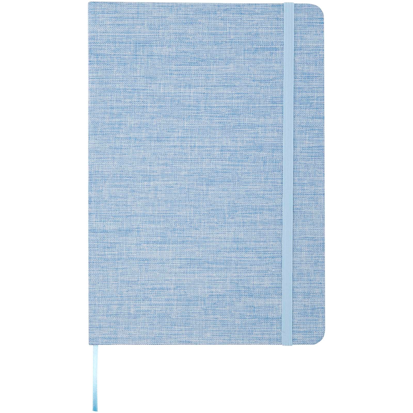 Ramona A5 Recycled Cotton Notebook - Light Blue, front view