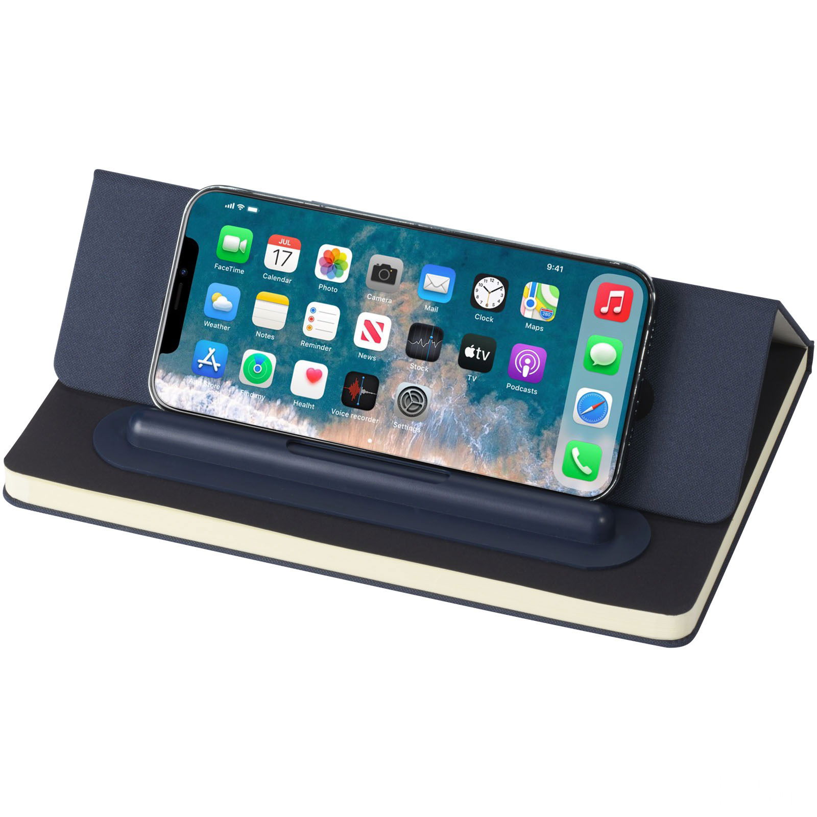 Skribo set med kulspetspenna och anteckningsbok