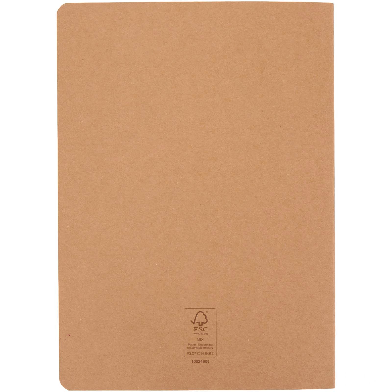 Slyk A5 notisbok av kraftpapir med linjerte sider med logo