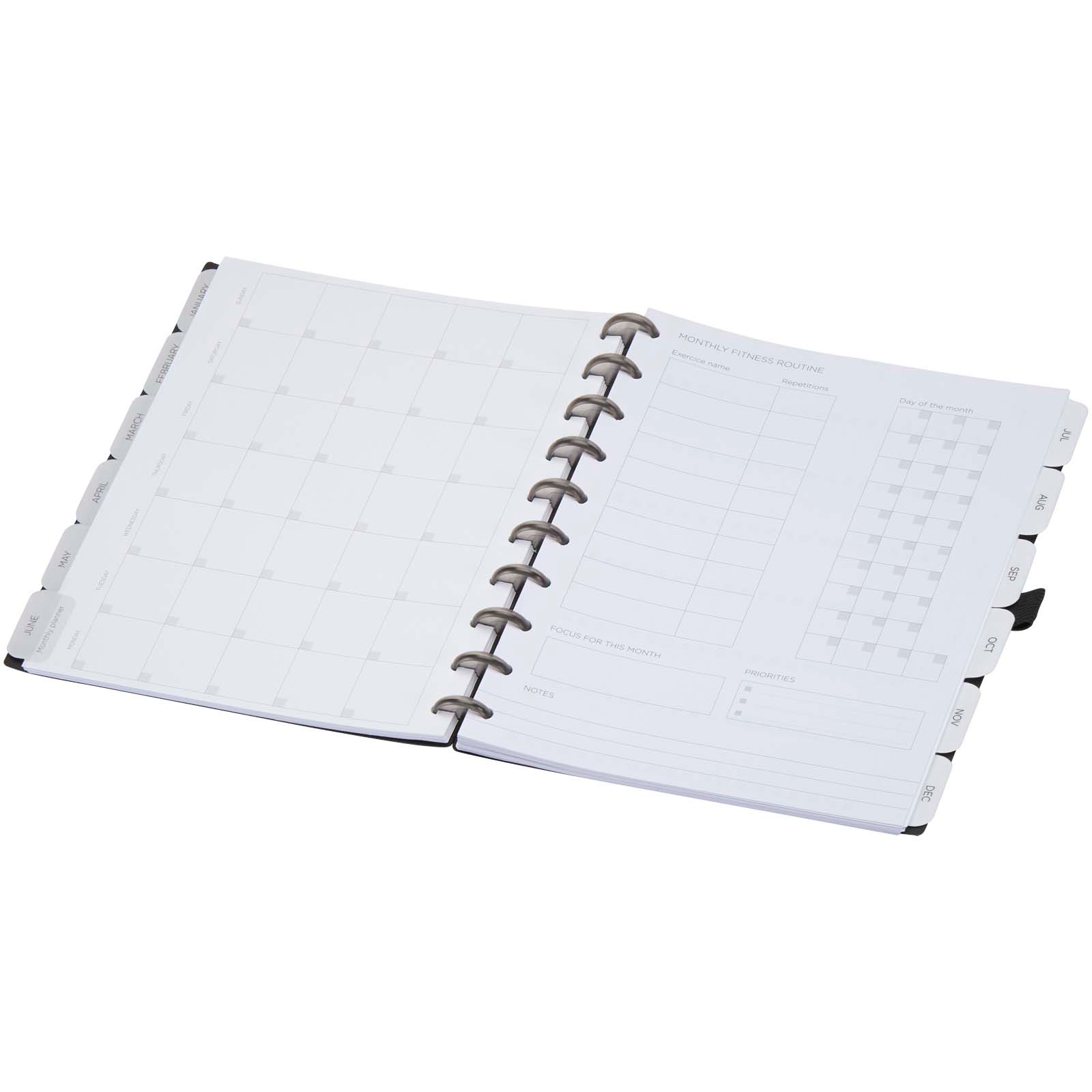 SMART planeringskalender med flexibelt omslag och pärmsystem
