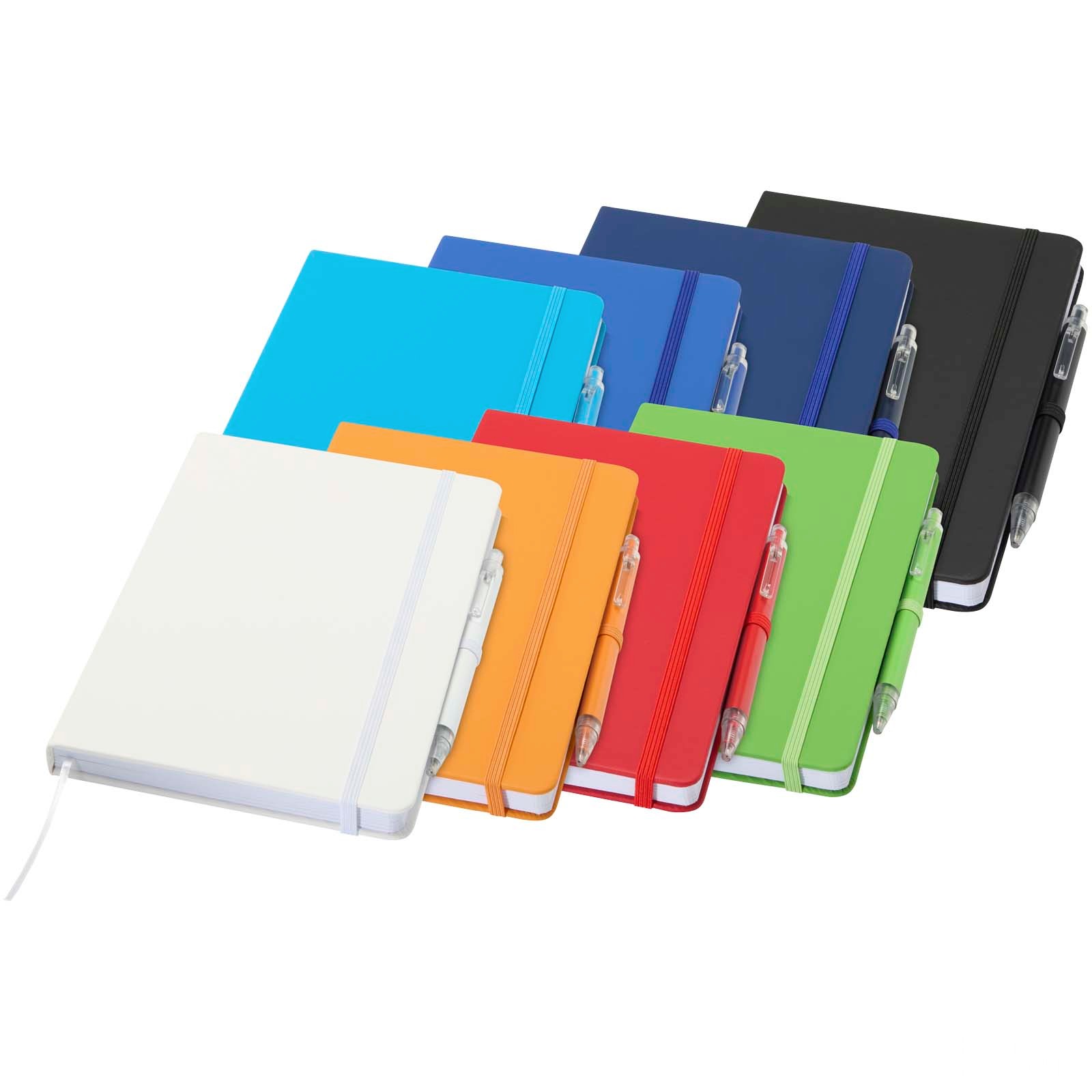 Spectrum A5 recycled notebook and ballpoint pen set