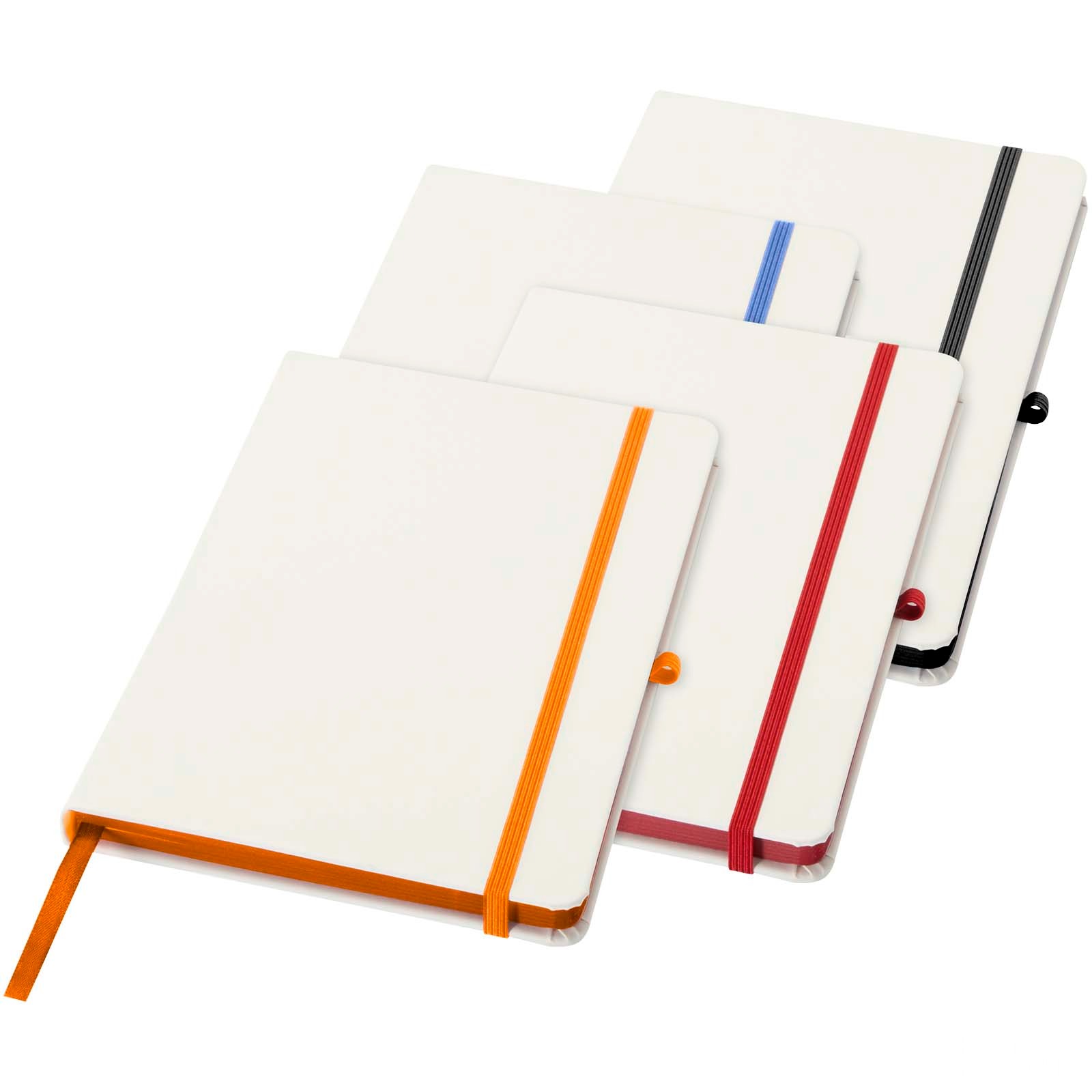 Spectrum A5 hard cover notebook with coloured edge