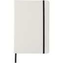 Spectrum A5 white notebook with coloured strap - image 1